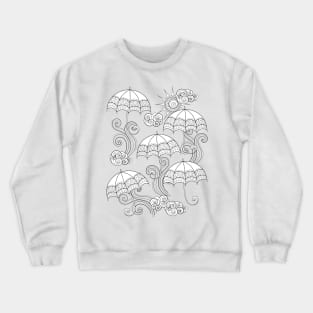 Noncolored Fairytale Weather Forecast Print Crewneck Sweatshirt